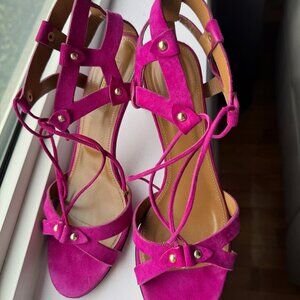 Aquazzura suede strappy sandals size 39 (US 9)
